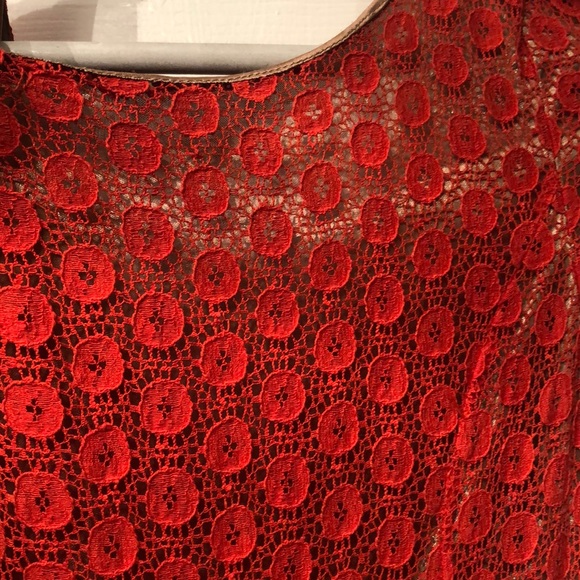 Orange dress with gold lining - Picture 2 of 3